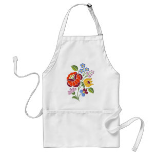 Kalocsa Embroidery - Hungarian Folk Art Standard Apron