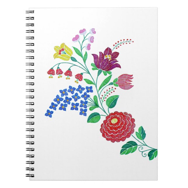 Kalocsai Flower Stem Notebook (Front)