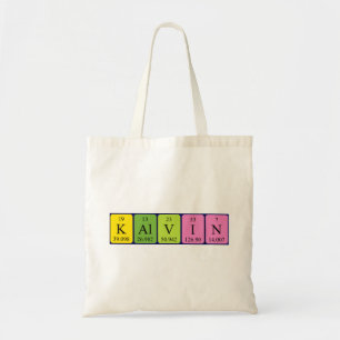 Kalvin periodic table name tote bag