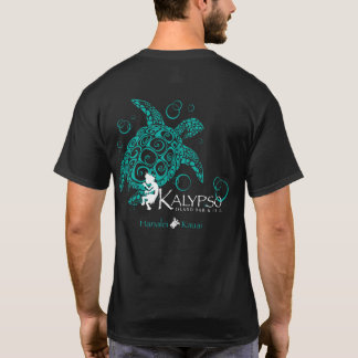 Kalypso Hawaiian Islands Front Sea Turtle Back T-Shirt