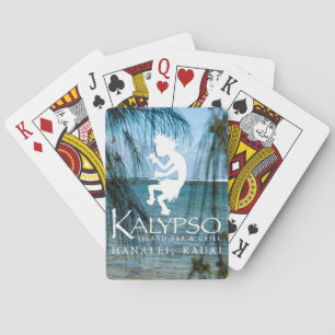 Kalypso Kane Logo in White Playing Cards