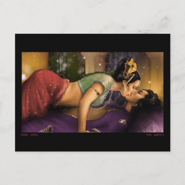 Kama Sutra Postcards Original Art (Front)