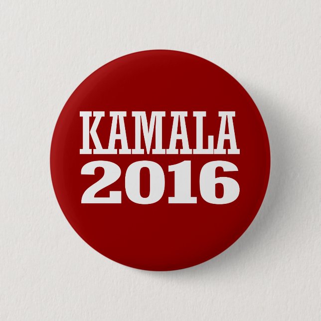 KAMALA 2016 6 CM ROUND BADGE (Front)