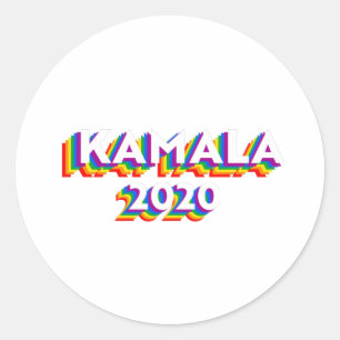 Kamala 2020 Retro Pride Classic Round Sticker