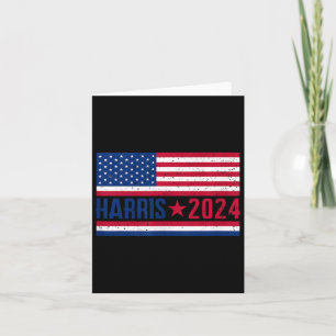 Kamala 2024 American Flag Card