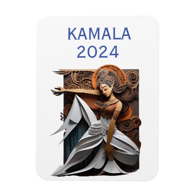Kamala 2024 for President Thunder_Cove  Magnet (Vertical)