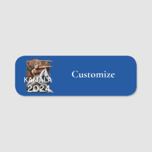 Kamala 2024 for President Thunder_Cove Name Tag