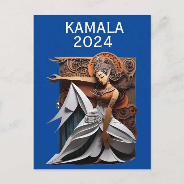 Kamala 2024 for President Thunder_Cove  Postcard (Front)
