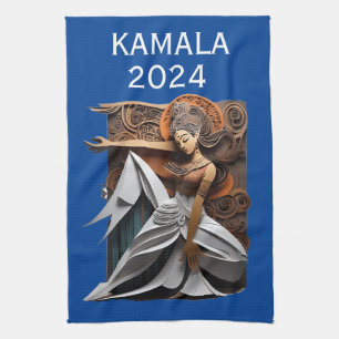 Kamala 2024 for President Thunder_Cove Tea Towel
