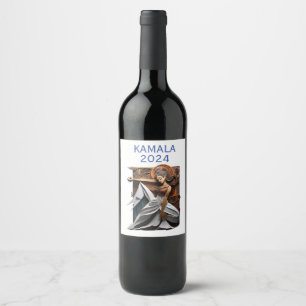Kamala 2024 for President Thunder_Cove  Wine Label