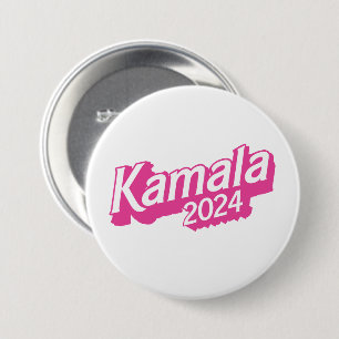 Kamala 2024 Pink Colourful 7.5 Cm Round Badge