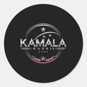 Kamala 2024 President Elect Campaign Vote Democrat Classic Round Sticker