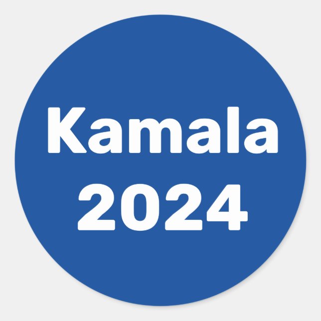 Kamala 2024 Presidential Election Classic Round Sticker (Front)