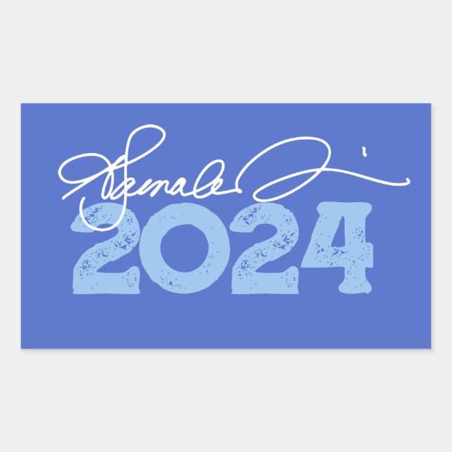 Kamala 2024 Signature Rectangular Sticker (Front)