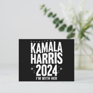 Kamala 2024 Support I'm With Her Kamala Harris  Postcard
