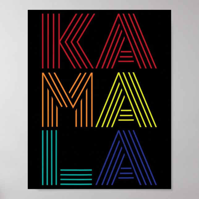 Kamala 2024 Us Flag Election 2024  Poster (Front)