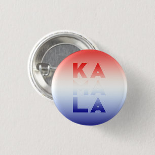 kamala 3 syllables red white and blue gradient cm round badge