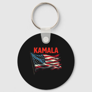 Kamala American Flag Key Ring