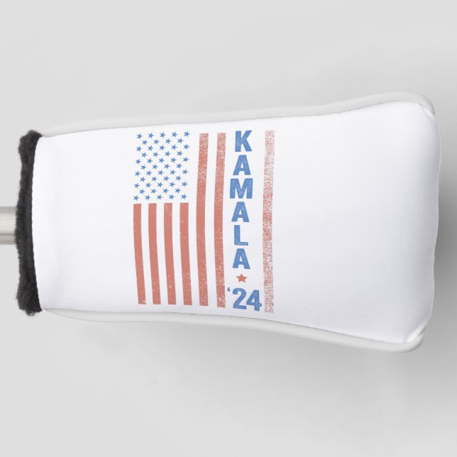 Kamala American Flag President Election  Golf Head Cover (Front)