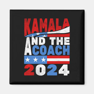Kamala And The Coach Cat Lady Election 2024 Magnet