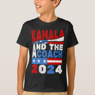 Kamala And The Coach Cat Lady Election 2024 T-Shirt