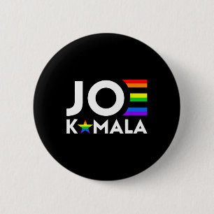 Kamala Biden Harris 2020 Lgbt Gay Pride Flag Democ 6 Cm Round Badge