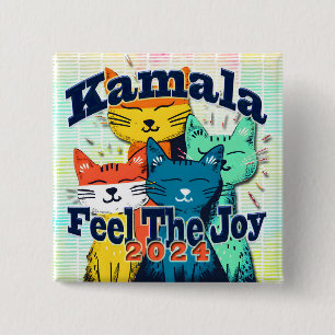 Kamala Brings Joy Political Button