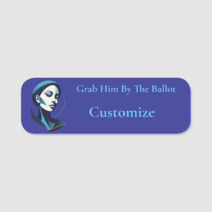 Kamala Cat Lady 2024 Ballot Thunder_Cove Name Tag