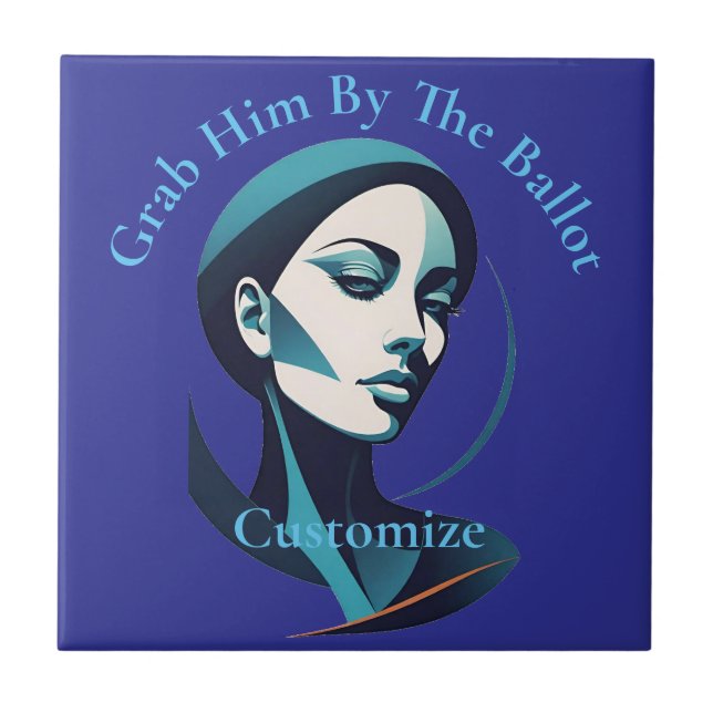 Kamala Cat Lady 2024 Ballot Thunder_Cove Tile (Front)