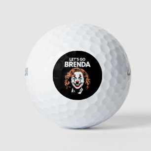 Kamala Clown Let's Go Brenda Golf Balls