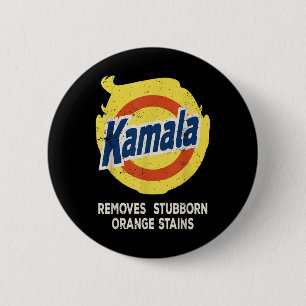 Kamala Detergent Removes Stubborn Orange Stains 6 Cm Round Badge