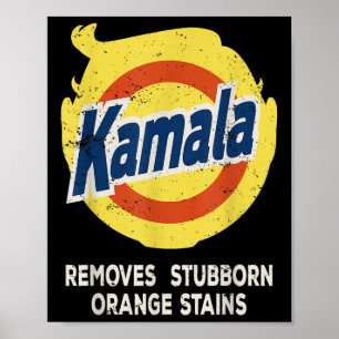 Kamala Detergent Removes Stubborn Orange Stains Poster
