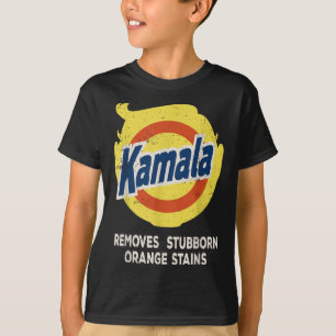Kamala Detergent Removes Stubborn Orange Stains T-Shirt
