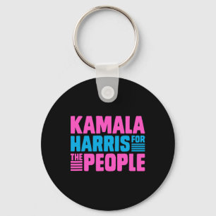 Kamala For All The People Slogan Tee Key Ring