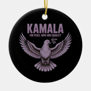 Kamala for Peace, Hope and Equality Support Kamala Ceramic Tree Decoration