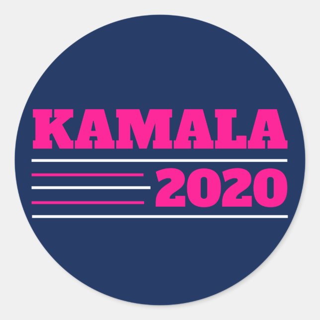 Kamala for President 2020 Classic Round Sticker (Front)