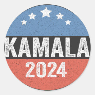 Kamala For President Kamala Election 2024 Classic Round Sticker