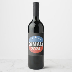 Kamala For President Kamala Election 2024 Wine Label