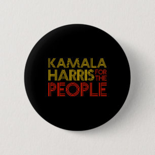 Kamala For The People Breaking Barriers 6 Cm Round Badge