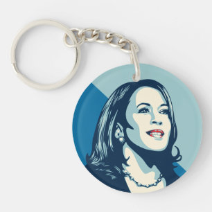 Kamala Forward Posterised Style Art Chain Key Ring