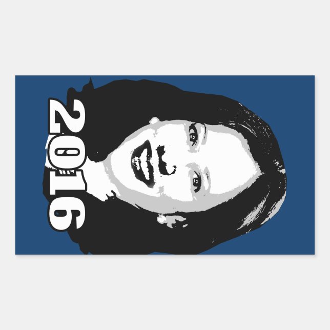 KAMALA HARRIS 2016 Candidate Rectangular Sticker (Front)