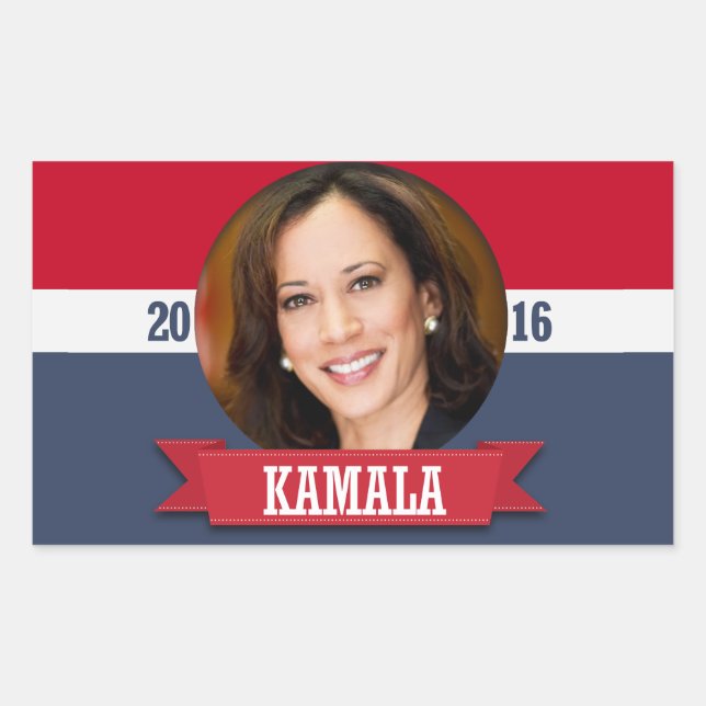 KAMALA HARRIS 2016 RECTANGULAR STICKER (Front)