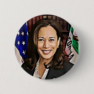 Kamala Harris 2020 Presidential Election Candidate 6 Cm Round Badge