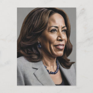 Kamala Harris 2024 1st Indian Black Melanin Sista Postcard