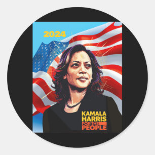 Kamala Harris 2024 2  Classic Round Sticker