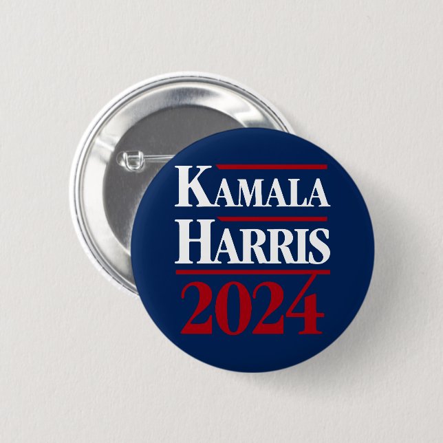 Kamala Harris 2024 6 Cm Round Badge (Front & Back)