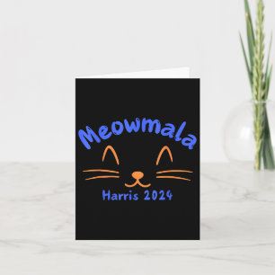 Kamala Harris 2024 Cat Lady For Kamala Funny Cat Card