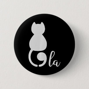 Kamala Harris 2024 Cat Lady President Comma La Fun 6 Cm Round Badge