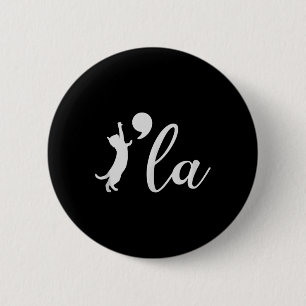 Kamala Harris 2024 Cat Lady President Comma La Fun 6 Cm Round Badge