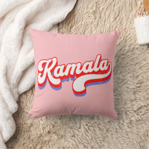 Kamala Harris 2024 Cute 2024 Election Hot Pink Cushion